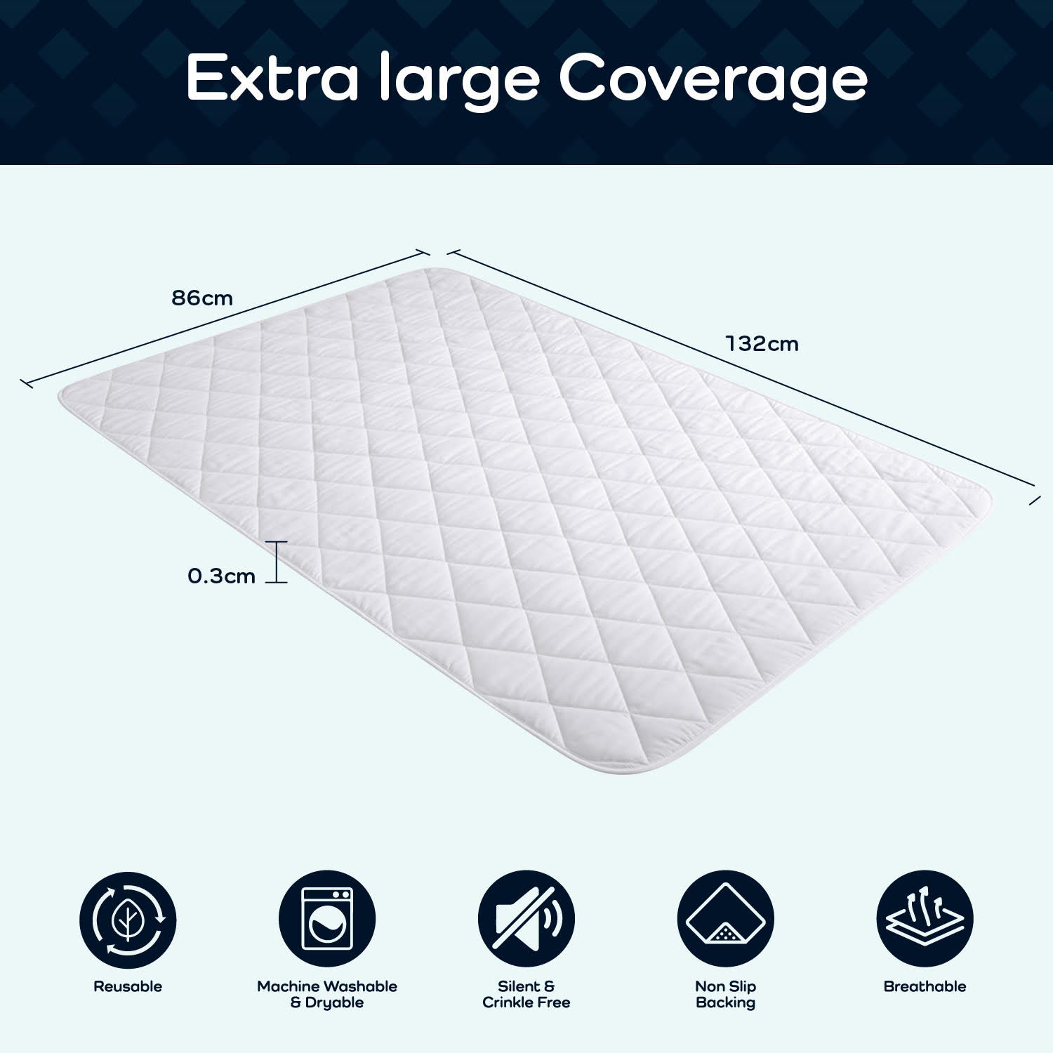 4.Large pad on wite back ground